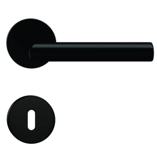 Manere usi Giulia ( ELLE ) negru mat cu rozeta cheie