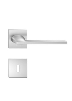 Manere usi HARMONY SLIM crom satin cu rozeta cheie