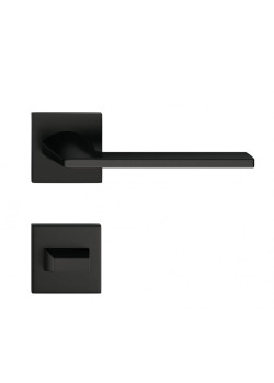 Manere usi HARMONY SLIM negru mat cu rozeta wc