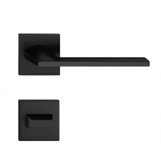 Manere usi HARMONY SLIM negru mat cu rozeta wc