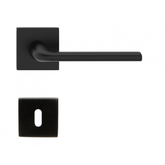 Manere usi Holiday negru mat cu rozeta cheie