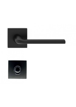 Manere usi Holiday negru mat cu rozeta wc
