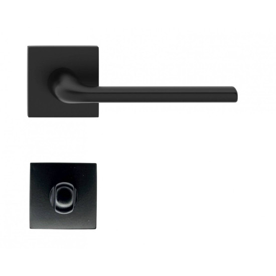 Manere usi Holiday negru mat cu rozeta wc