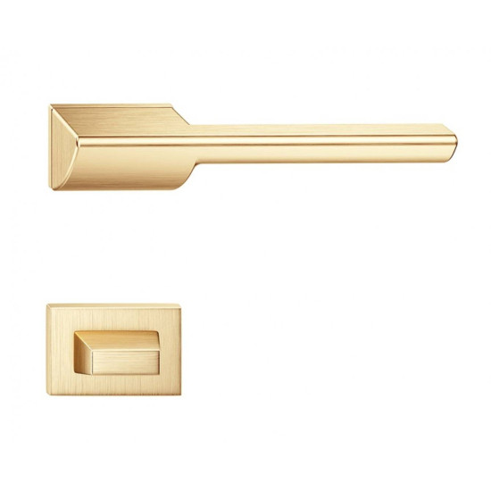 Manere usi Horizon auriu satin cu rozeta wc