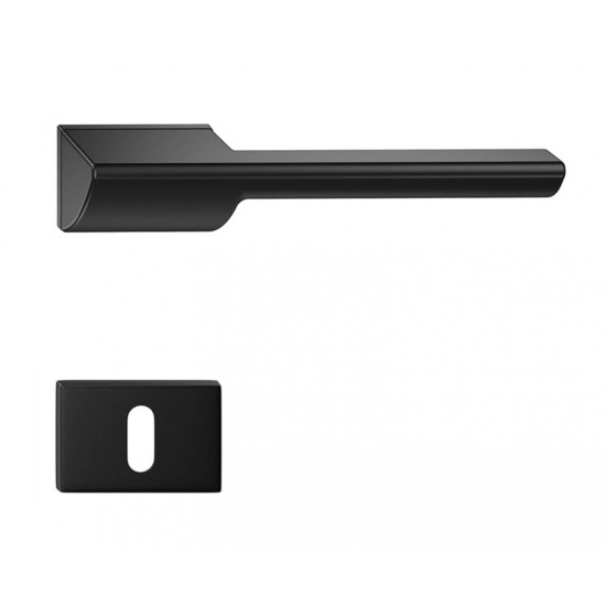 Manere usi Horizon negru cu rozeta cheie