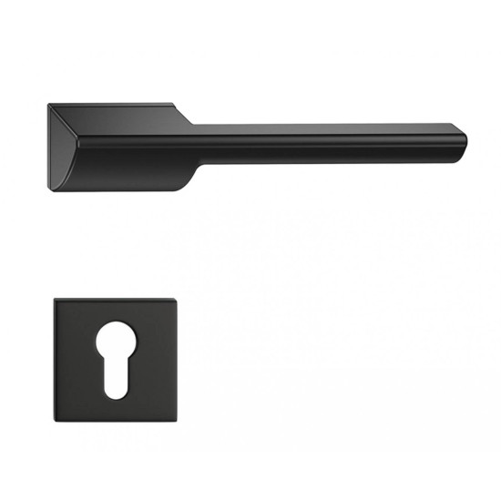 Manere usi Horizon negru cu rozeta yala Manere usi Horizon negru cu rozeta yala