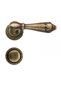 Manere usi INCANTO R bronz patinat mat cu rozeta wc