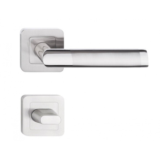 Manere usi JARO Q ( DARO ) crom-nichel cu rozeta wc