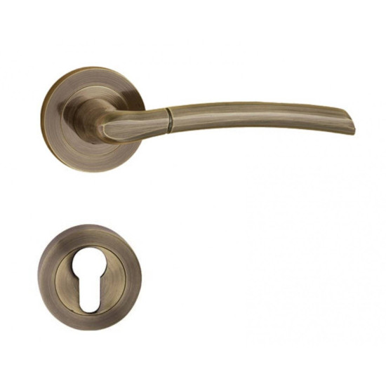 Manere usi LISA ( Zorba ) bronz patinat cu rozeta yala