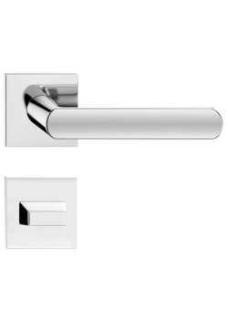 Manere usi LUNA Q slim crom lucios cu rozeta wc