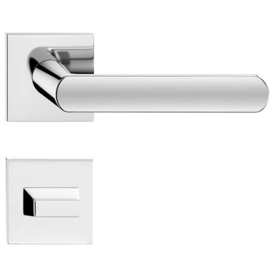 Manere usi LUNA Q slim crom lucios cu rozeta wc