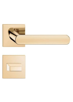 Manere usi Luna Q slim auriu lucios cu rozeta wc