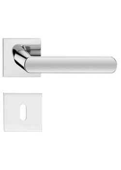 Manere usi LUNA Q slim crom lucios cu rozeta cheie