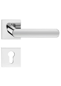 Manere usi LUNA Q slim crom lucios cu rozeta yala