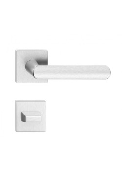 Manere usi Luna Q slim crom satin cu rozeta wc