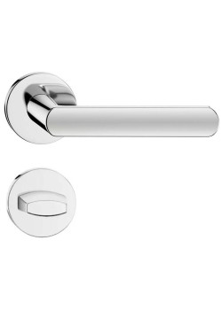 Manere usi Luna R slim crom lucios cu rozeta wc