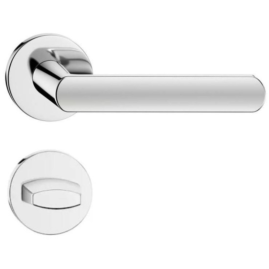 Manere usi Luna R slim crom lucios cu rozeta wc