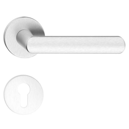 Manere usi Luna R slim crom satin cu rozeta yala