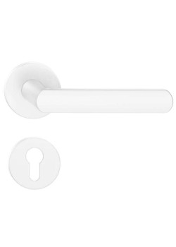 Manere usi Luna R slim alb mat cu rozeta yala