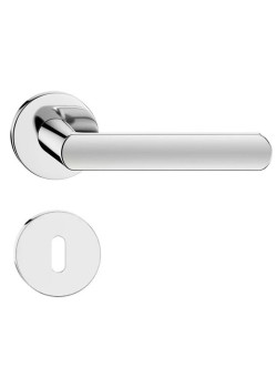 Manere usi Luna R slim crom lucios cu rozeta cheie