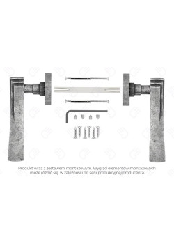 Manere usi MALTA nichel antic cu rozeta cheie