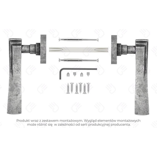 Manere usi MALTA nichel antic cu rozeta cheie