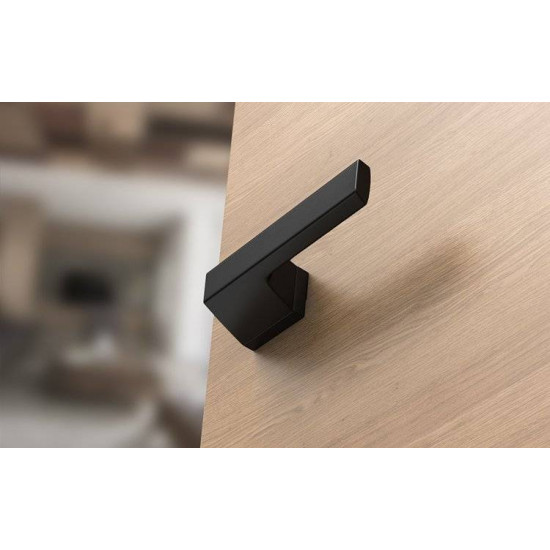 Manere usi Maxima negru mat cu rozeta wc