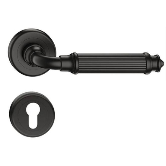 Manere usi Michelle ( ARIA ) negru mat cu rozete yala