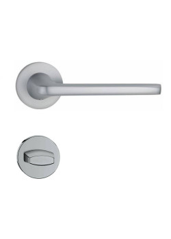 Manere usi Modena crom satin rozeta wc Manere usi Modena crom satin rozeta wc