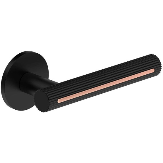 Manere usi MODERNO ( ELEGANZA ) negru cupru cu rozeta yala