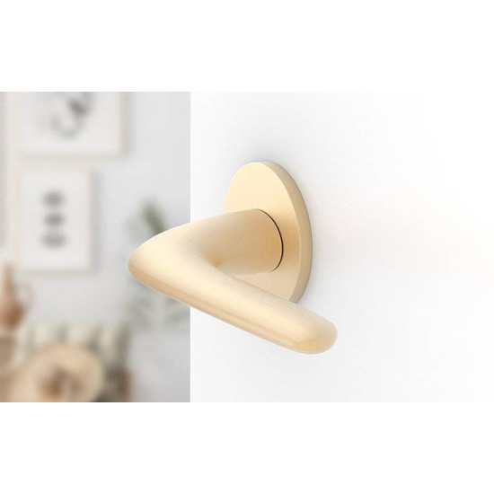 Manere usi Moon auriu satin fara rozeta