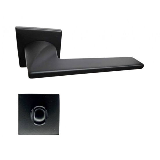 Manere usi Nove negru mat cu rozeta wc