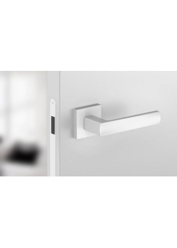 Manere usi OFFICE ( IBIZA ) alb mat cu rozeta cheie