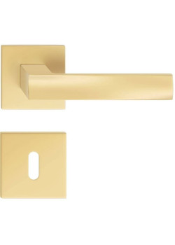 Manere usi OFFICE FIT ( IBIZA ) auriu perlat mat cu rozeta cheie