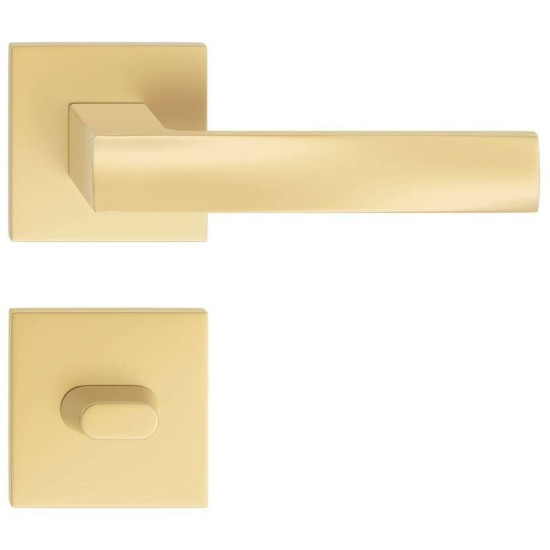 Manere usi OFFICE FIT ( IBIZA ) auriu perlat mat cu rozeta wc