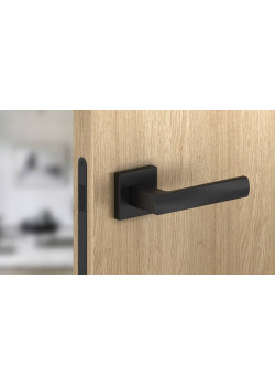 Manere usi OFFICE ( IBIZA ) negru mat cu rozeta wc