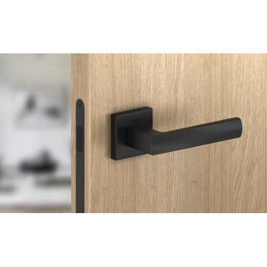 Manere usi OFFICE ( IBIZA ) negru mat cu rozeta wc