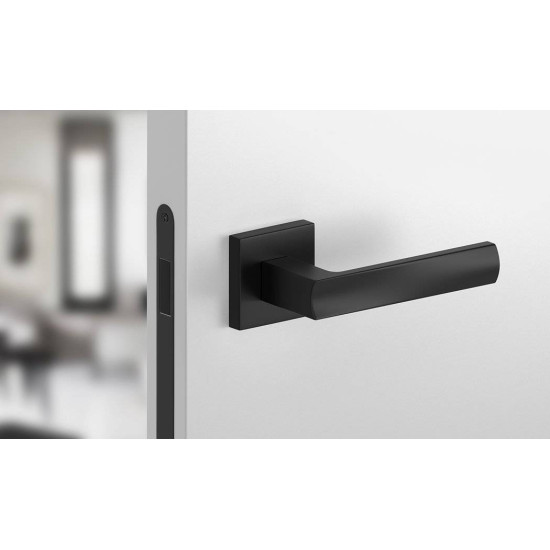 Manere usi OFFICE ( IBIZA ) negru mat cu rozeta wc