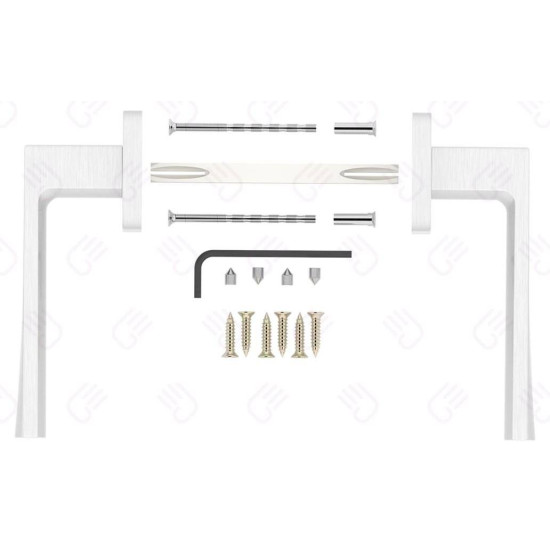 Manere usi OFFICE ( IBIZA ) nichel satin cu rozeta wc