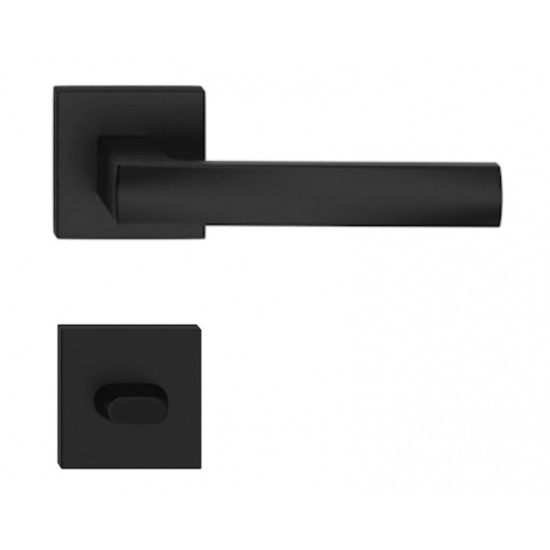 Manere usi OFFICE ( IBIZA ) negru mat cu rozeta wc