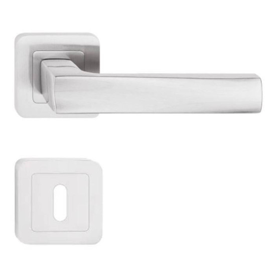 Manere usi OFFICE ( IBIZA ) nichel satin cu rozeta cheie