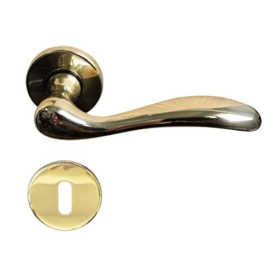 Manere usi Onda auriu lucios cu rozeta cheie