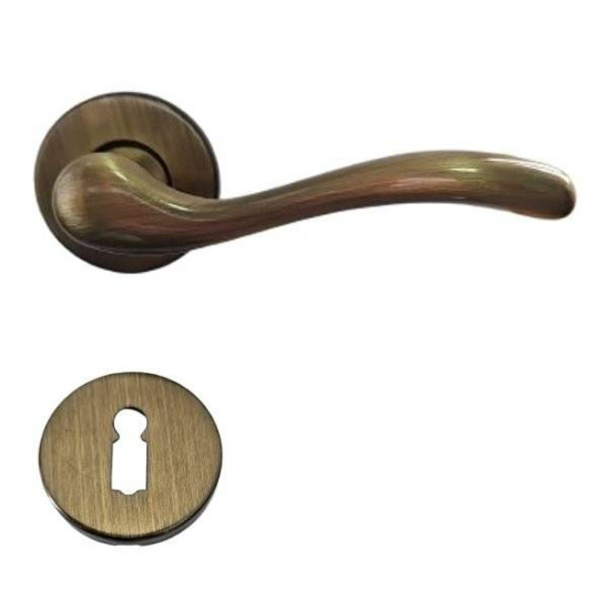 Manere usi Onda bronz grafiat cu rozeta cheie