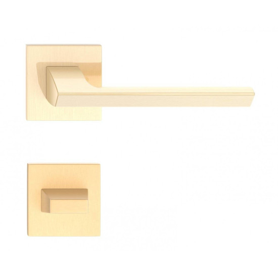 Manere usi QUANTA FIT auriu satin lucios cu rozeta wc