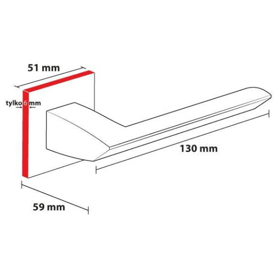 Manere usi Quanta fit cu rozeta cheie crom lucios