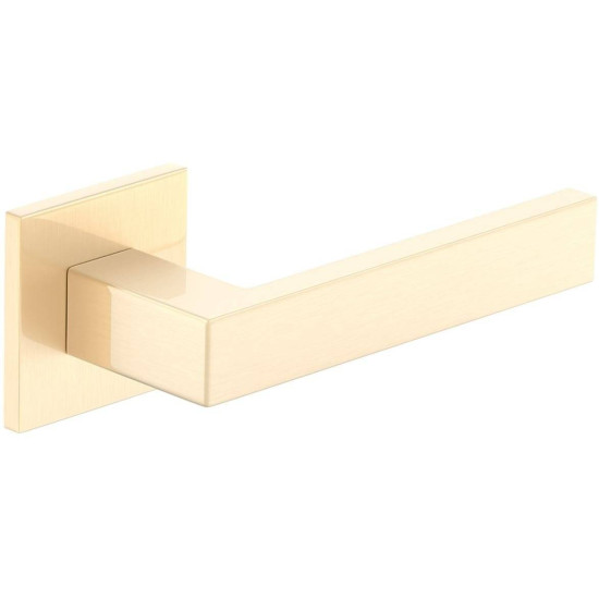 Manere usi QUBIK FIT auriu satin lucios cu rozeta wc