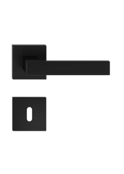 Manere usi QUBIK FIT negru cu rozeta cheie