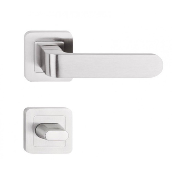 Manere usi RIO nichel satin cu rozeta wc