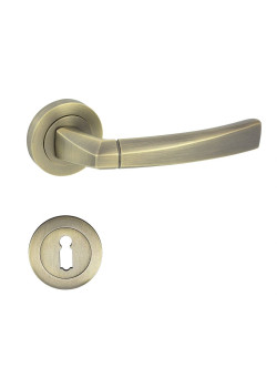 Manere usi RONDA bronz patinat cu rozeta cheie Manere usi RONDA bronz patinat cu rozeta cheie