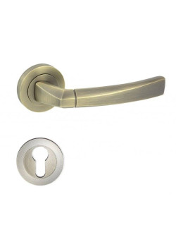 Manere usi RONDA bronz patinat cu rozeta yala Manere usi RONDA bronz patinat cu rozeta yala